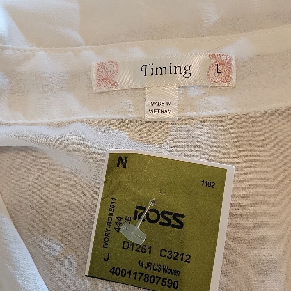 BRAND NEW TIMING LONG SLEEVES BLOUSE - Picture 11 of 12